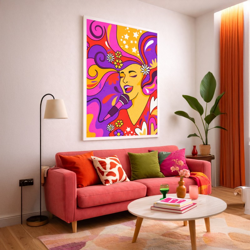 Quadro Canvas Arte Vocal