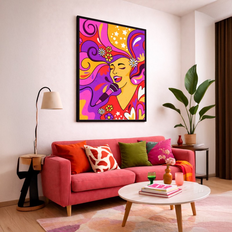Quadro Canvas Arte Vocal