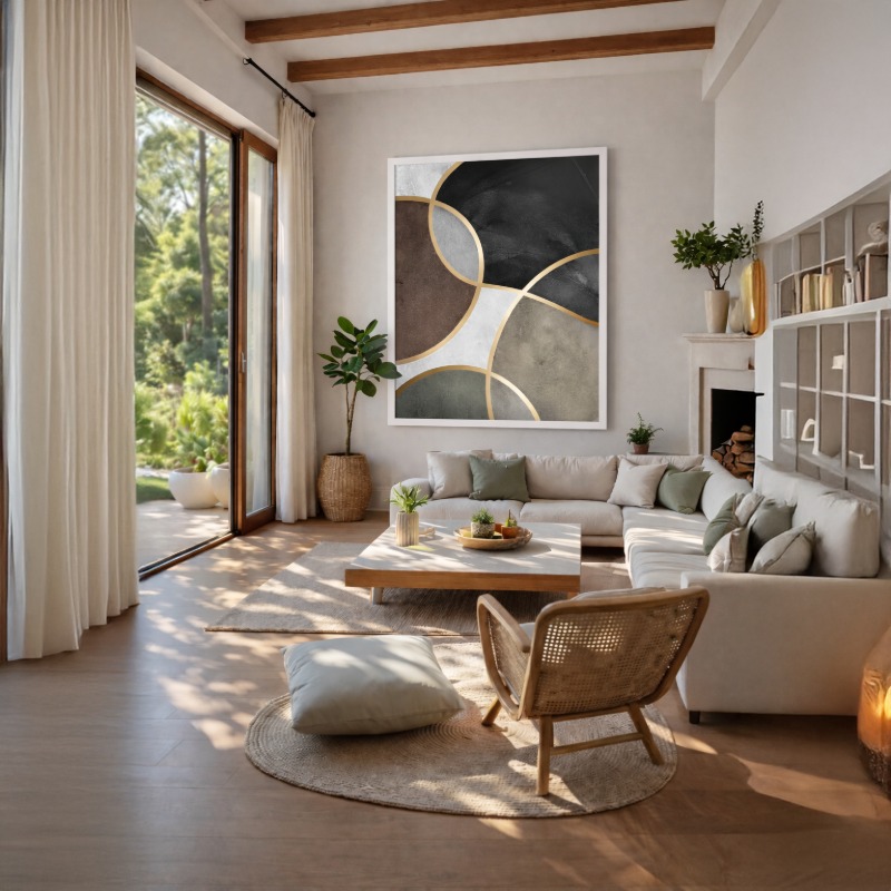 Quadro Canvas Golden Seams