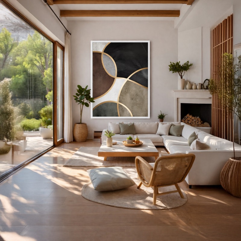 Quadro Canvas Golden Seams