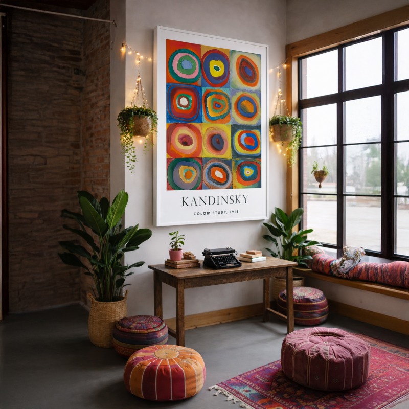 Quadro Canvas Kandinsky Color Study