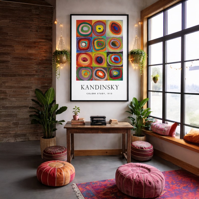 Quadro Canvas Kandinsky Color Study