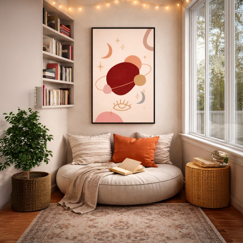 Quadro Canvas Mistico Lunar