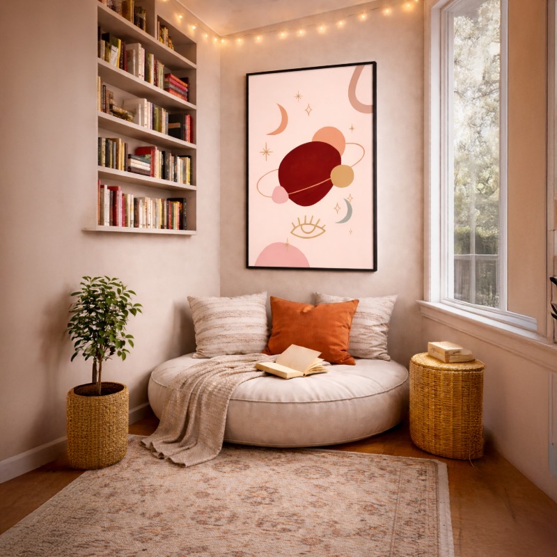 Quadro Canvas Mistico Lunar