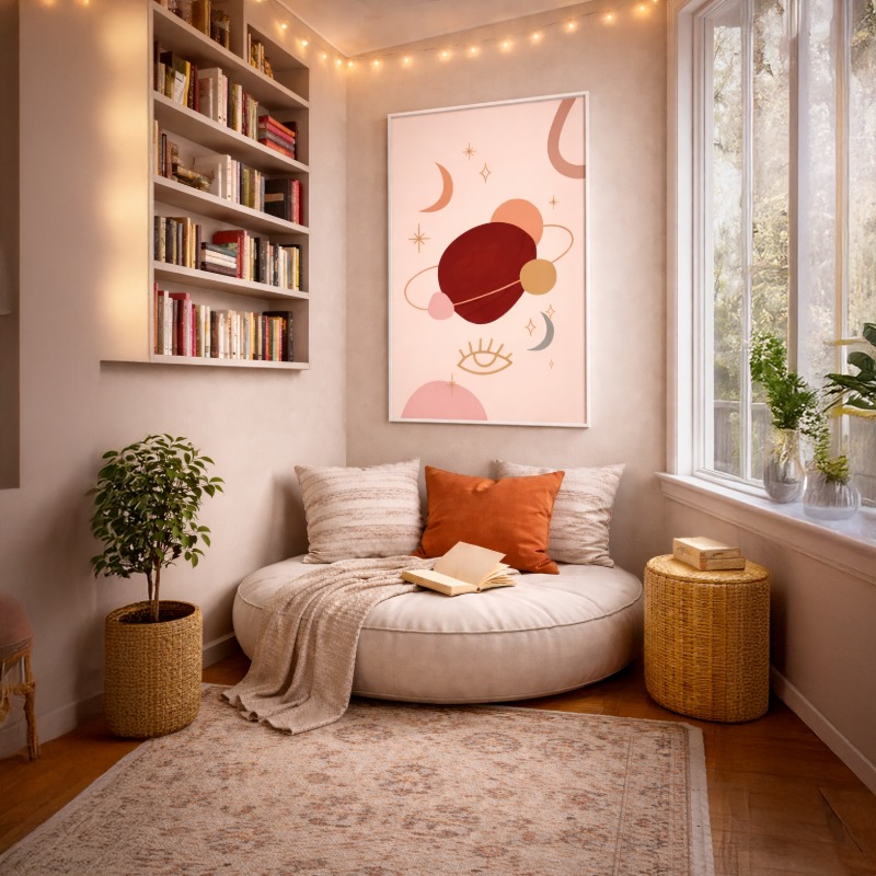 Quadro Canvas Mistico Lunar