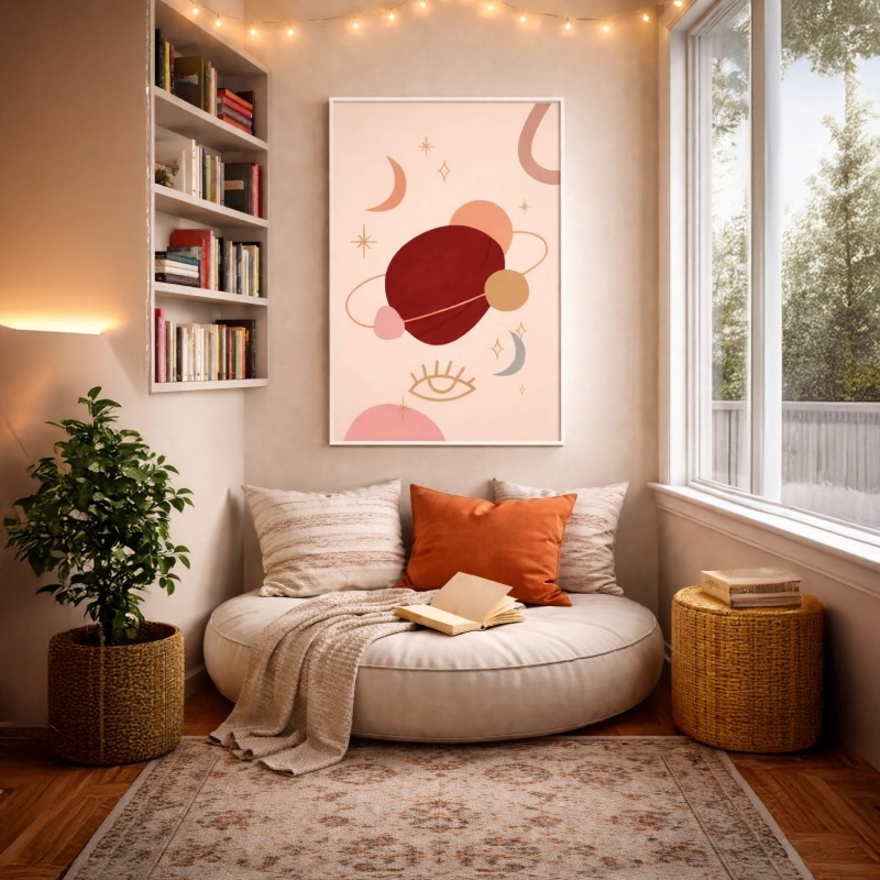 Quadro Canvas Mistico Lunar