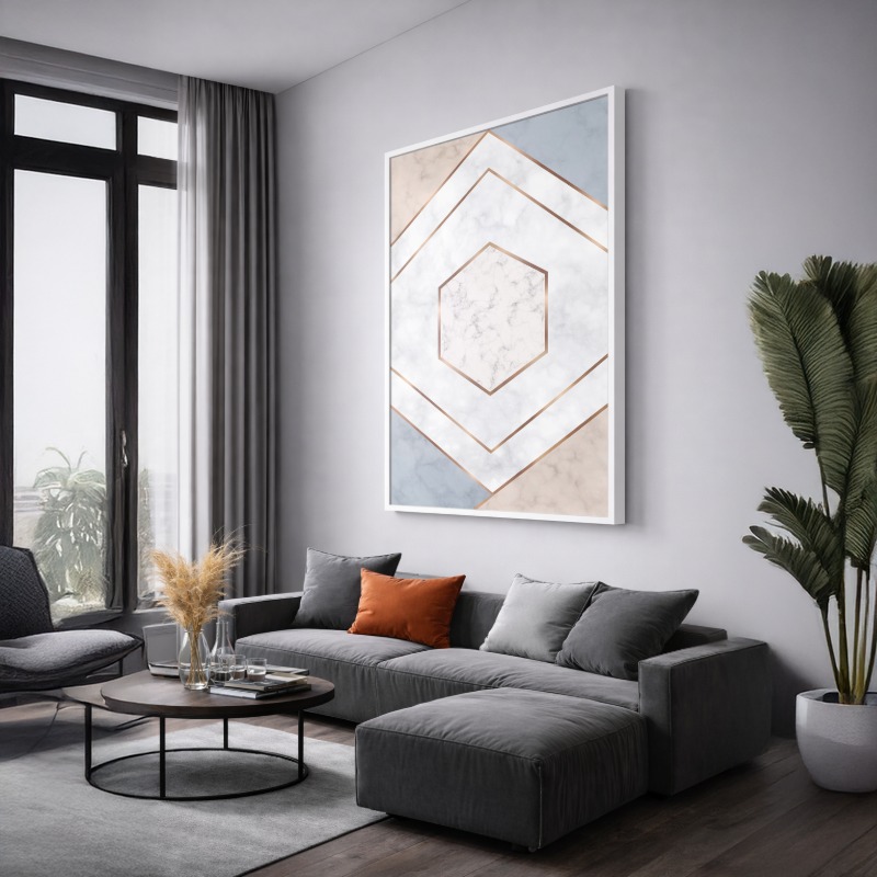 Quadro Canvas Moderno Geométrico