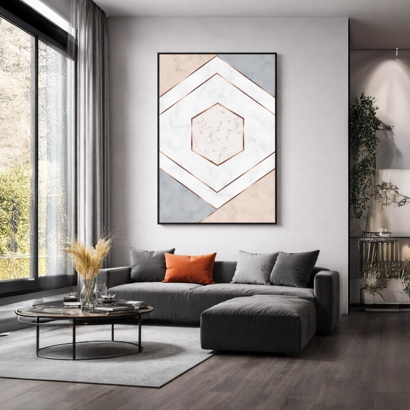 Quadro Canvas Moderno Geométrico