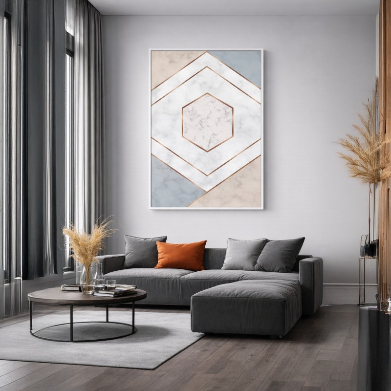 Quadro Canvas Moderno Geométrico