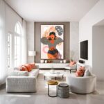 Quadro Canvas Mulher Tropical