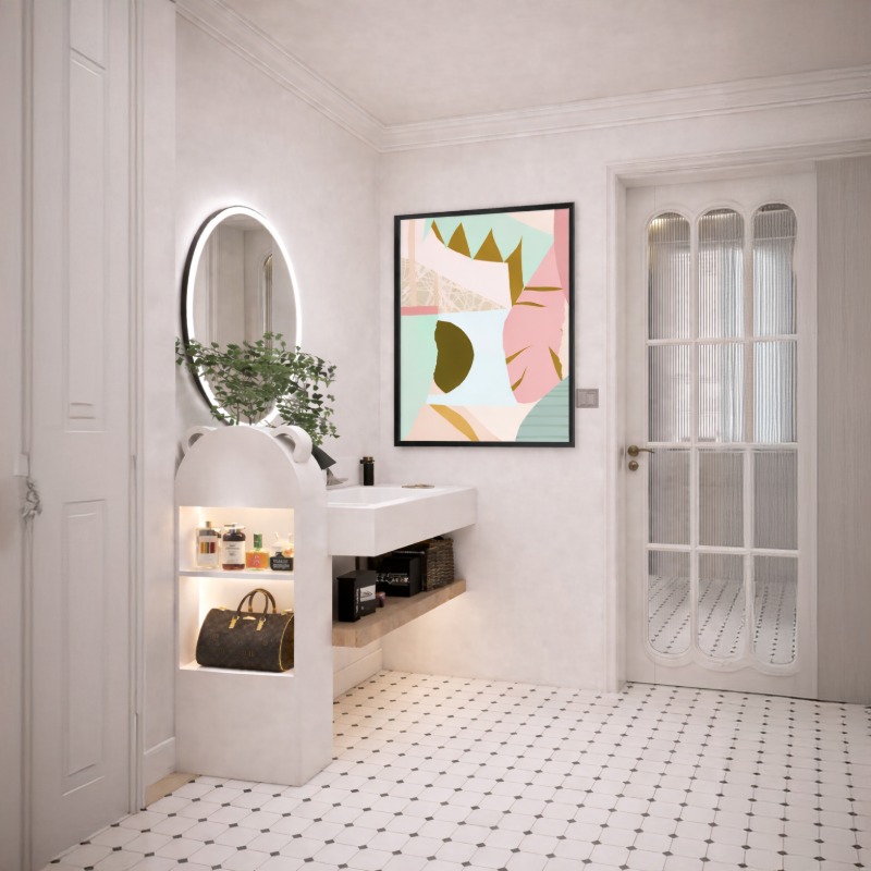 Quadro Canvas Natureza Abstrata Rosa