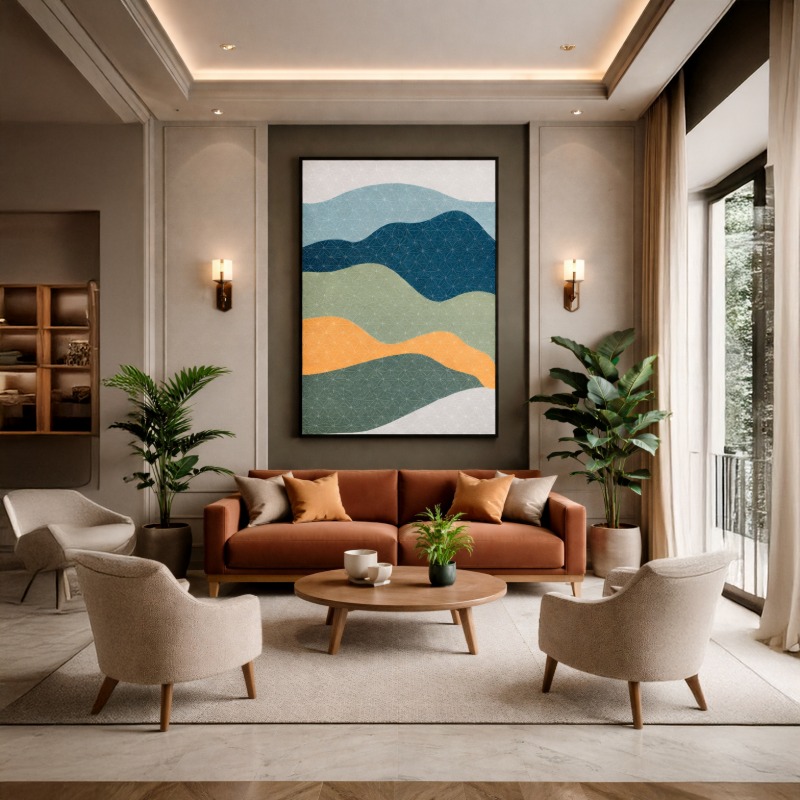 Quadro Canvas Paisagem Ondulada