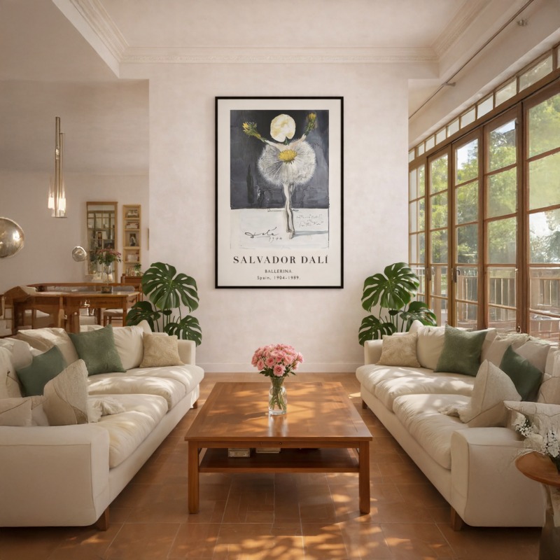 Quadro Canvas Salvador Dali Dança do Dente de Leão