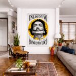 Quadro Canvas Salvador Dalí Retrato Vectorial
