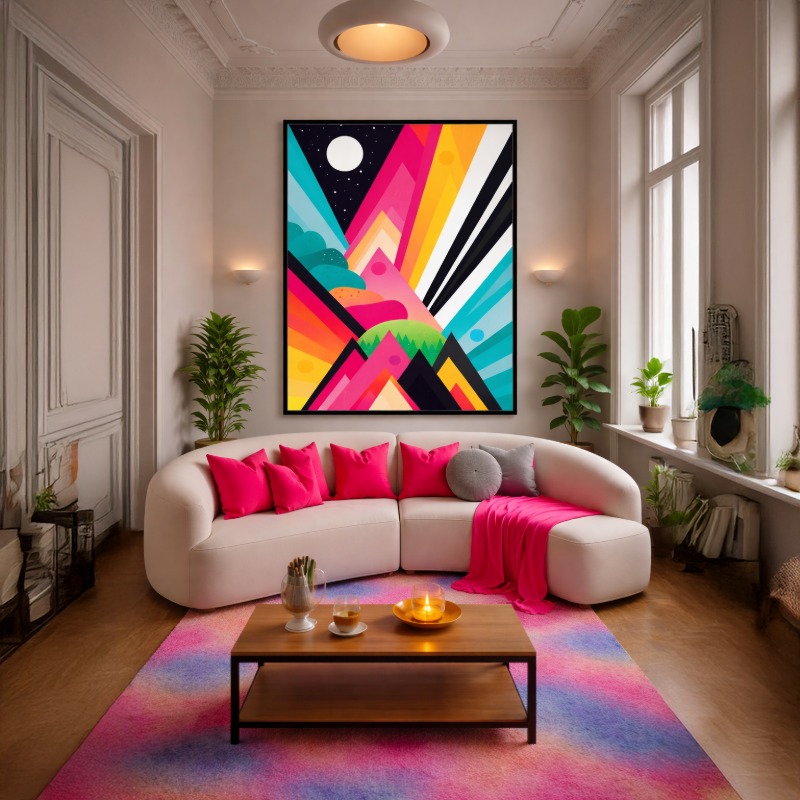 Quadro Canvas Space Garden