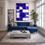 Quadro Canvas Têxtil de Bolinhas