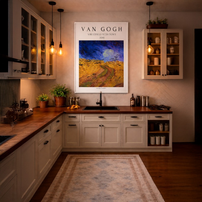 Quadro Canvas Van Gogh E Wheatfield With Crows