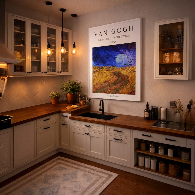 Quadro Canvas Van Gogh E Wheatfield With Crows