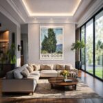Quadro Canvas Vincent Van Gogh Ciprestes
