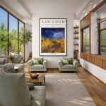 Quadro Canvas Vincent Van Gogh Campo Trigo Corvos
