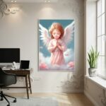 Quadro Decorativo Anjo Do Céu - 70x50cm