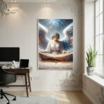 Quadro Decorativo Anjo Do Zodíaco - 70x50cm