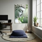 Quadro Decorativo Buda Sereno - 70x50cm