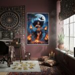 Quadro Decorativo Cigana Da Noite Selvagem - 70x50cm