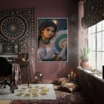 Quadro Decorativo Cigana Dos Olhos Claros - 70x50cm