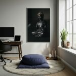 Quadro Decorativo Estátua De Buda - 70x50 cm
