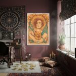 Quadro Decorativo Homem De Touro - 70x50cm