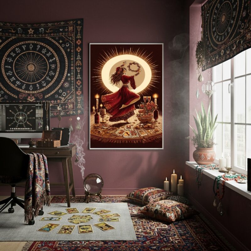 Quadro Decorativo Hora Da Cigana - 70x50 cm