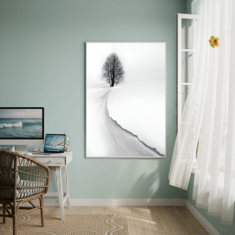 Quadro Decorativo Inverno Duradouro - 70x50cm