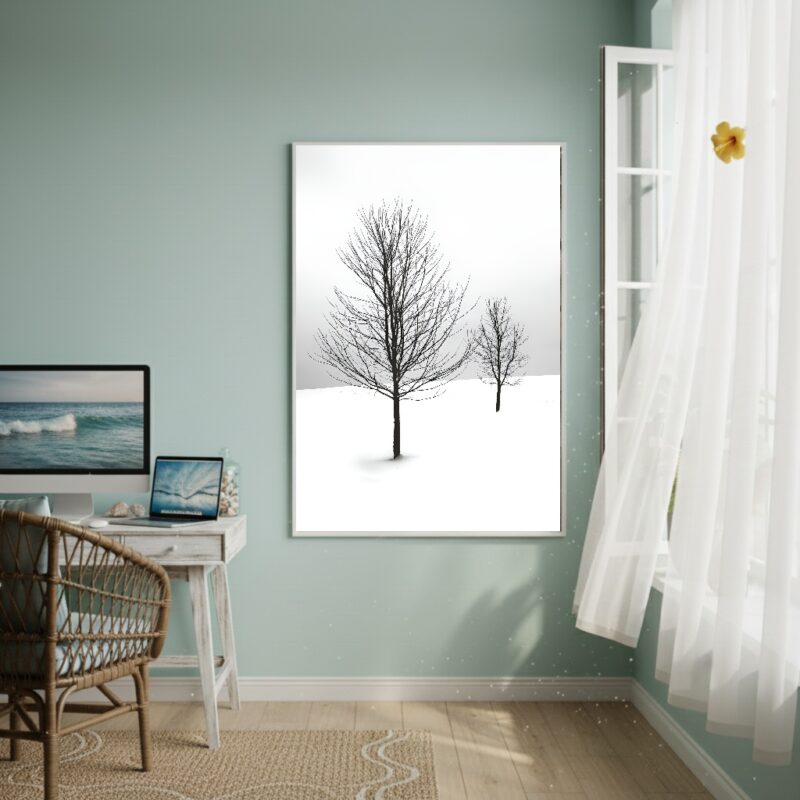 Quadro Decorativo Inverno Impiedoso - 70x50cm