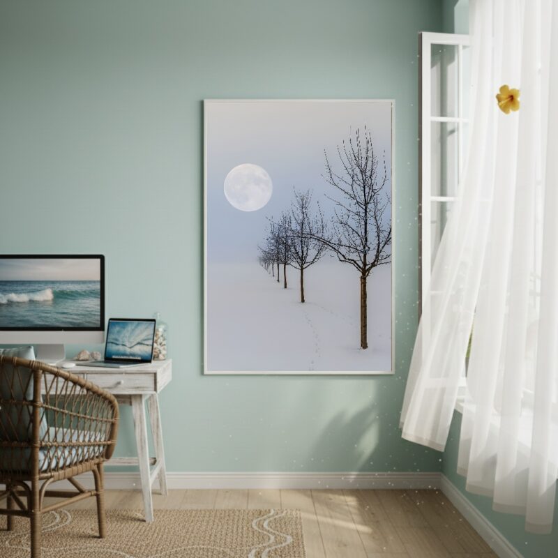 Quadro Decorativo Inverno Toma Conta - 70x50cm