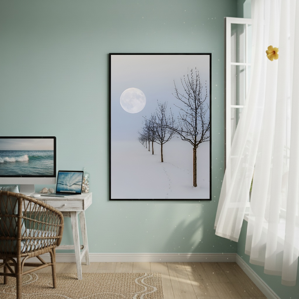 Quadro Decorativo Inverno Toma Conta - 70x50cm