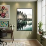 Quadro Decorativo Lago De Manhã - 70x50cm