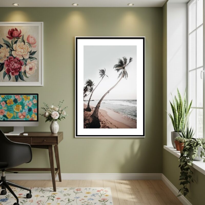 Quadro Decorativo Palmeiras Do Sri Lanka - 70x50cm