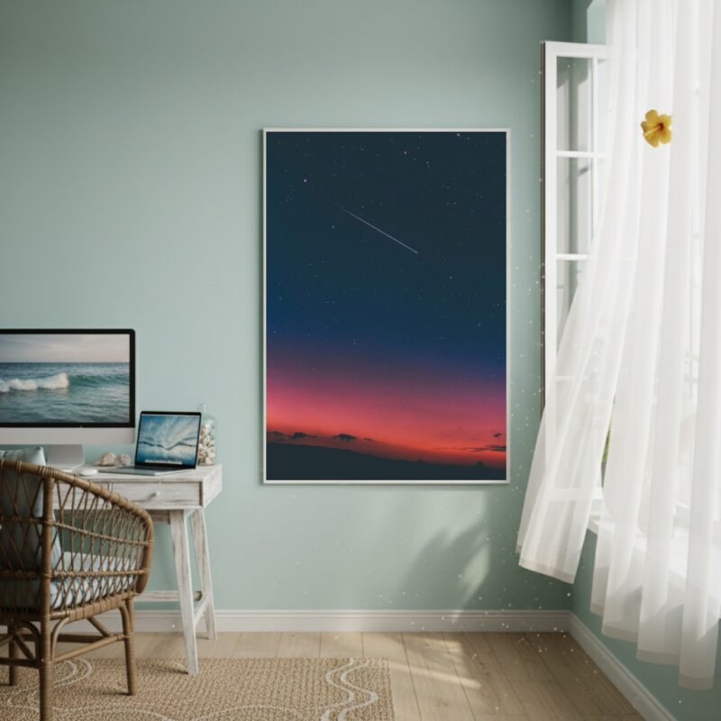 Quadro Decorativo Rasgando A Noite - 70x50cm