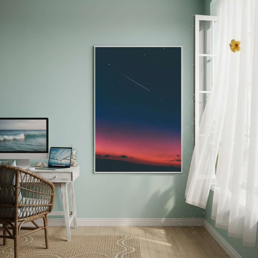 Quadro Decorativo Rasgando A Noite - 70x50cm