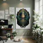 Quadro Decorativo Signo De Touro - 70x50cm