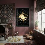 Quadro Decorativo Tarot Do Sol - 70x50cm