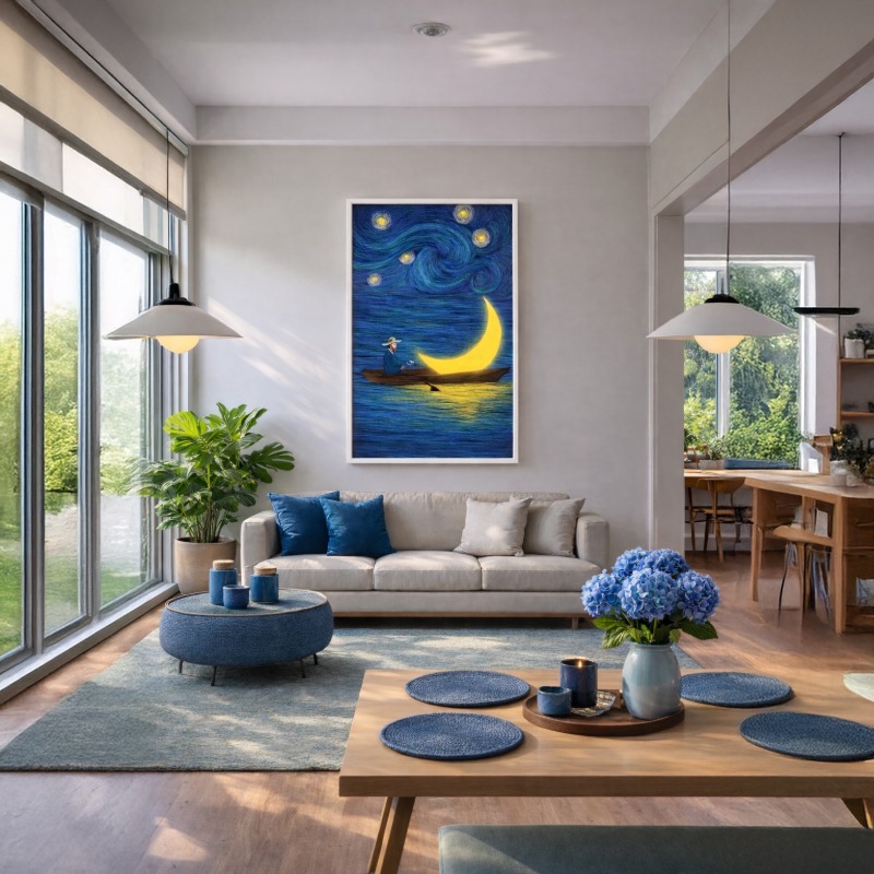 Quadros Canvas Vincent Van Gogh Estrelada Noite