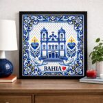 Quadro Bahia Igreja Bonfim - 33x33 Cm