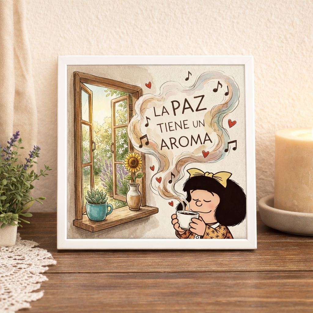 Quadro Café Aroma- 33x33 cm