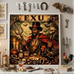 Quadro Decorativo Exu - 33x33 Cm