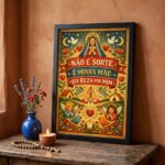 Quadro Decorativo Religioso Reza de Mãe