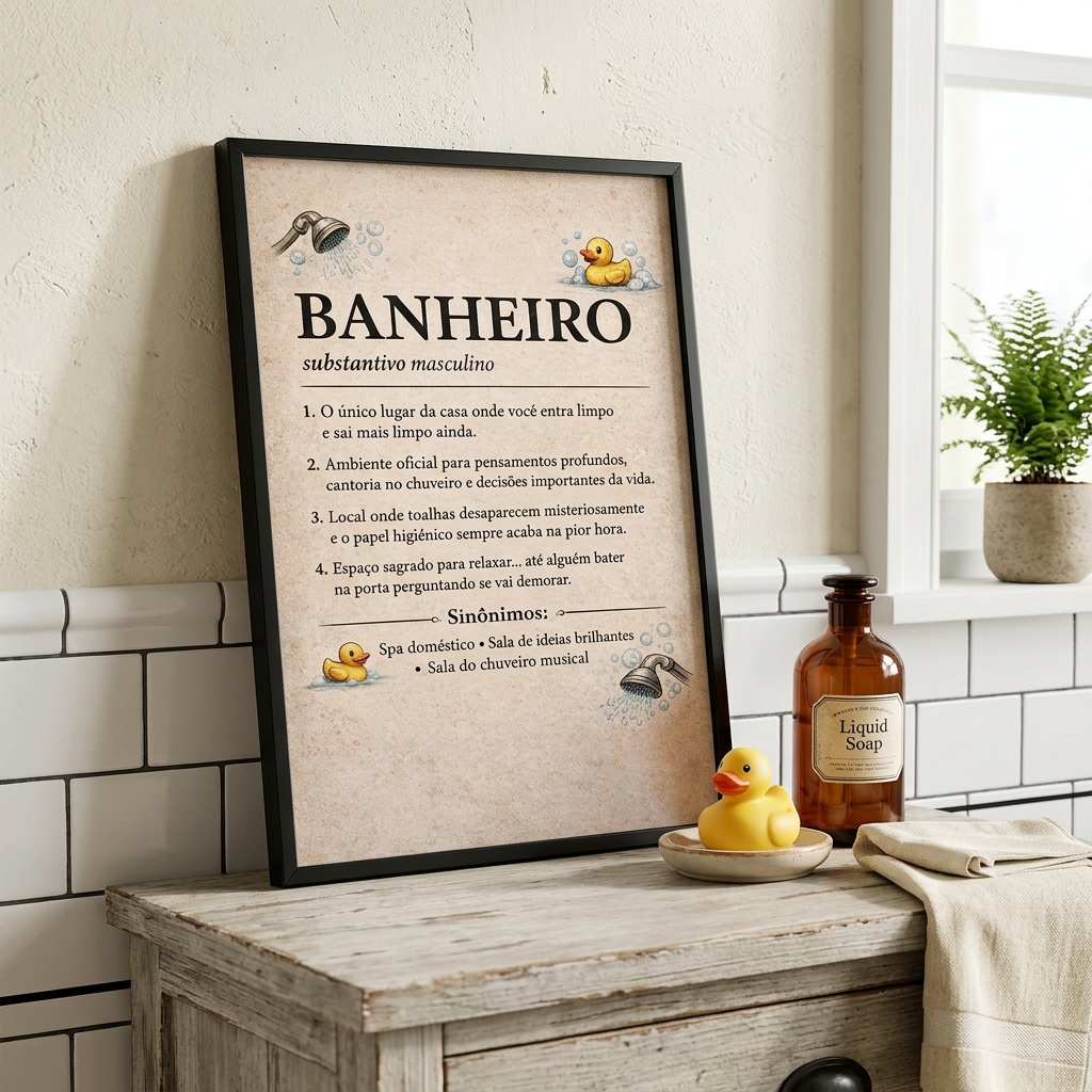 Quadro Decorativo de Banheiro - Definição