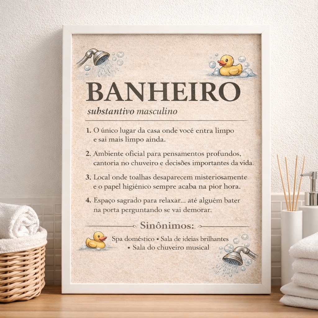 Quadro Decorativo de Banheiro - Definição