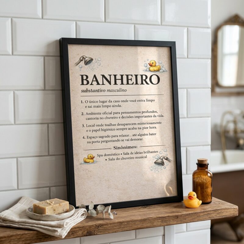 Quadro Decorativo de Banheiro - Definição